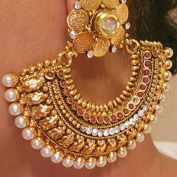Earring Chandbali - Picture 2 of 4